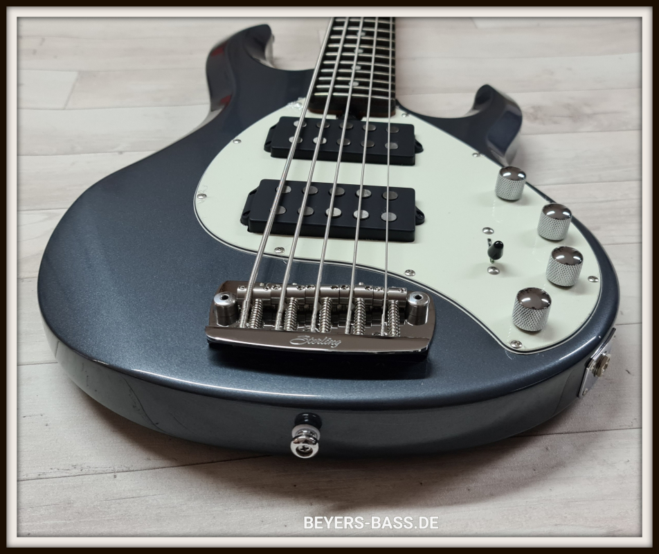 Sterling by Music Man StingRay Ray35 HH, Charcoal Frost